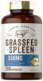 Load image into Gallery viewer, Grass Fed Beef Spleen 550mg | 200 Capsules
