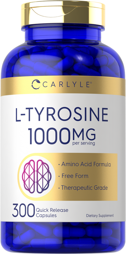 L Tyrosine 1000mg | 300 Capsules