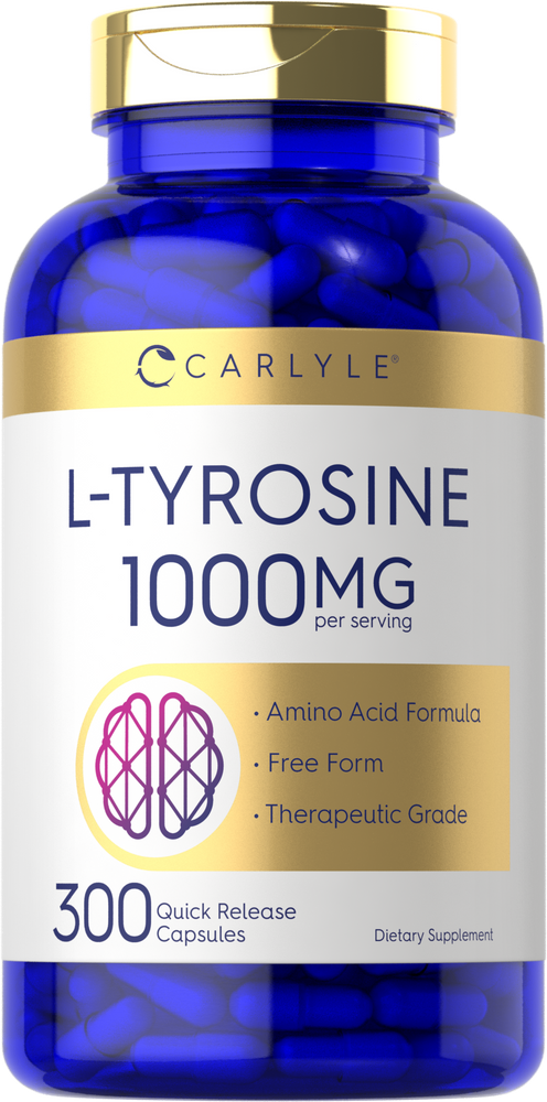 L-Tyrosine 1000mg par portion | 300 Capsules