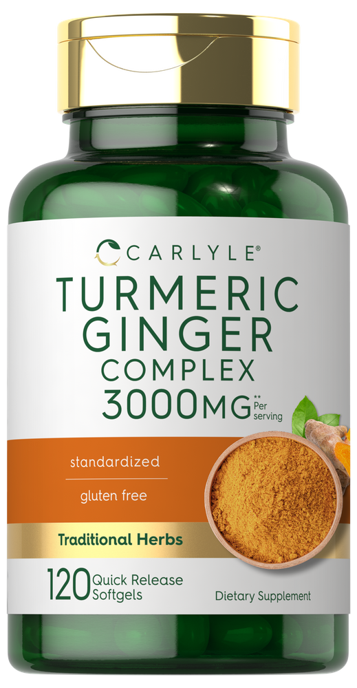 Turmeric Ginger Complex 3000mg per serving | 120 Softgels