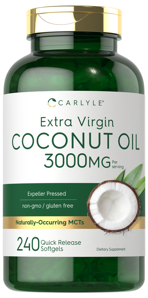 Olio di Cocco 3000mg per dose | 240 Capsule molli