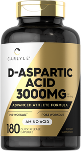 D-Aspartic Acid 3000mg | 180 Capsules