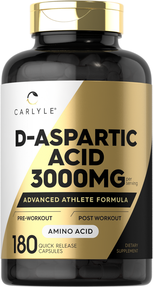 D-Aspartic Acid 3000mg per serving | 180 Capsules