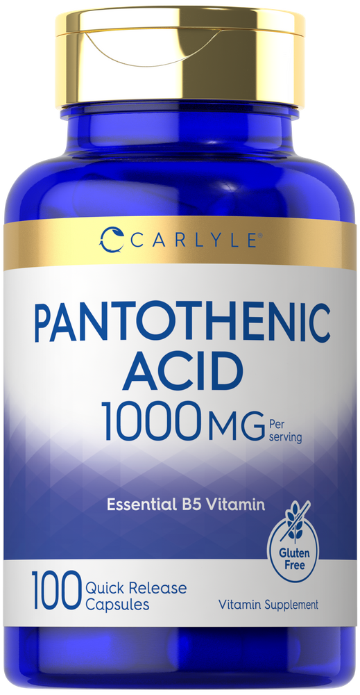 Pantothenic Acid 1000mg per serving | 100 Capsules