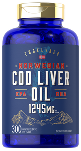 Cod Liver Oil 1245mg | 300 Softgels