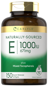 Vitamin E plus Mixed Tocopherols | 1000 IU (671mg) | 150 Softgels