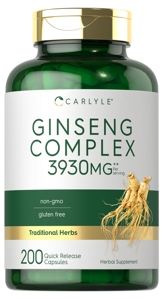Complesso di Estratto di Ginseng 3930mg per porzione | 200 Capsule
