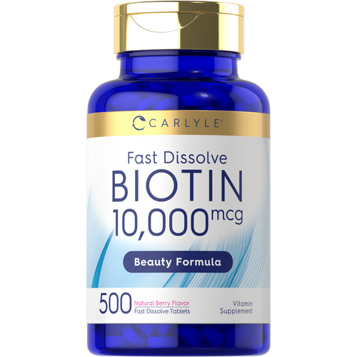 View 1 Biotina 10,000 mcg | 500 Tabletas