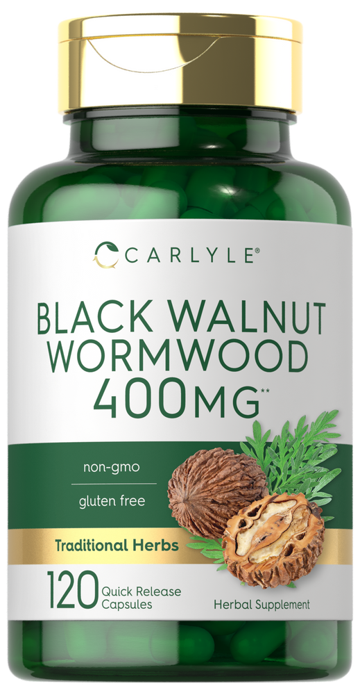 Black Walnut Wormwood 400mg | 120 Capsules