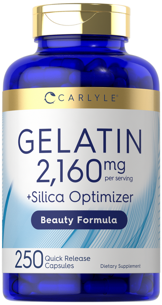 Gelatina 2160mg com Otimizador de Sílica | 250 Cápsulas