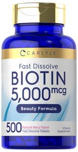 Biotin 5,000mcg | 500 Tablets