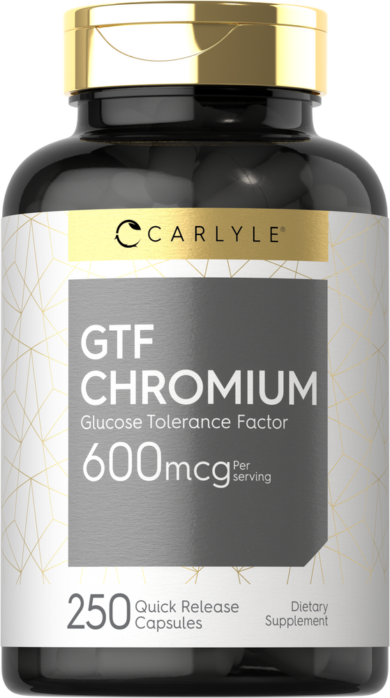 GTF Chromium 600mcg per serving | 250 Capsules