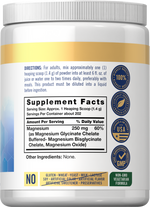Load image into Gallery viewer, Magnesium Bisglycinate Powder 250mg | 10oz
