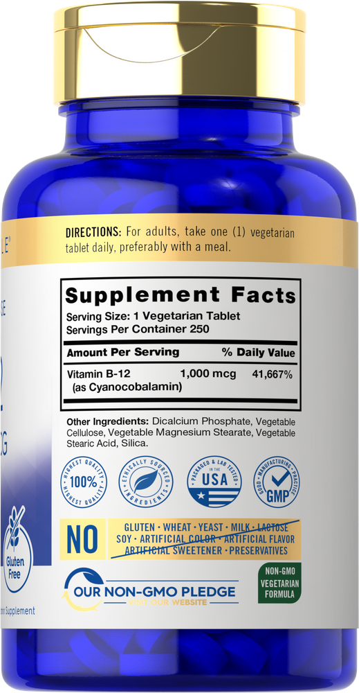 Vitamina B-12 1000 mcg | 250 Compresse