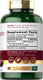 Load image into Gallery viewer, Black Cherry 2800 mg  | 240 Capsules
