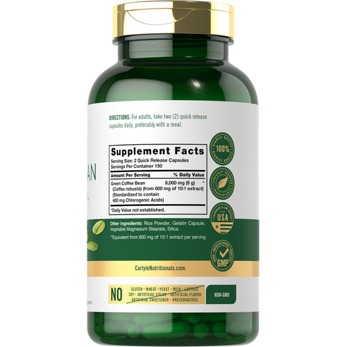 View 2 Green Coffee Bean Extract | 300 Capsules