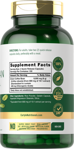 Green Coffee Bean Extract 8000mg | 300 Capsules