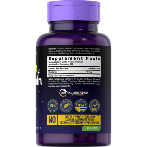 View 5 Melatonin 10mg | 300 Softgels