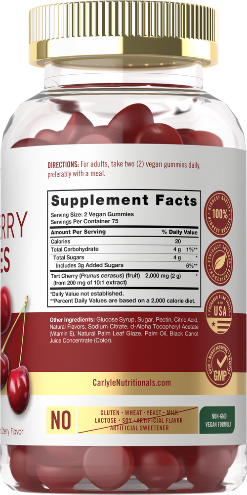 Tart Cherry 2000 mg Gummies | 150 Count