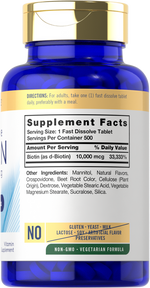 Load image into Gallery viewer, Biotin 10,000mcg | 500 Fast Dissolve Tablets
