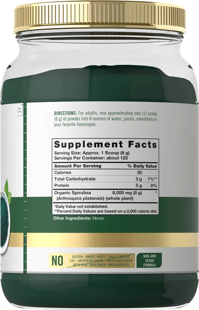 Spirulina Blue Green Algae | 2.2lbs Powder