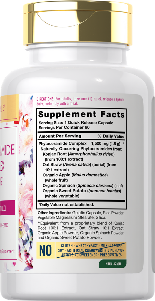 Phytoceramide Complex 1500mg | 90 Capsules – Carlyle Nutritionals