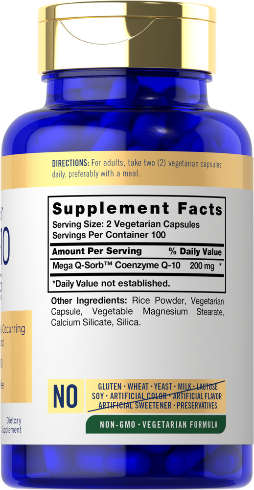 Co Q10 200mg per serving | 200 Capsules