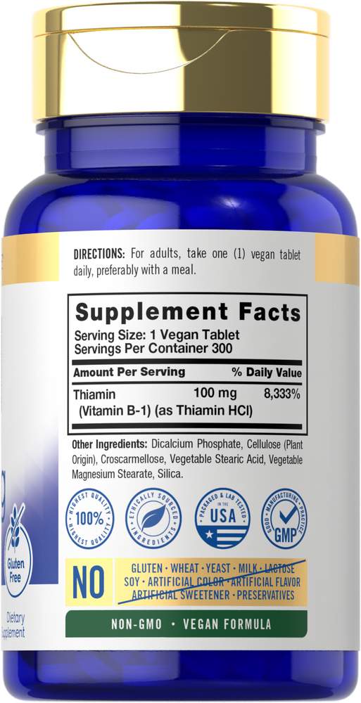 Vitamin B-1 100mg | 300 Tabletten