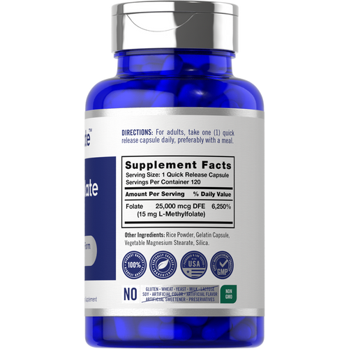 View 2 L-Methylfolate 15mg | 120 Capsules