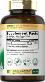 Load image into Gallery viewer, Vitamin E with Mixed Tocopherols 1000IU| 150 Softgels
