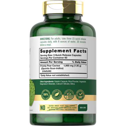 View 2 Prickly Pear 1950mg per serving | 180 Capsules