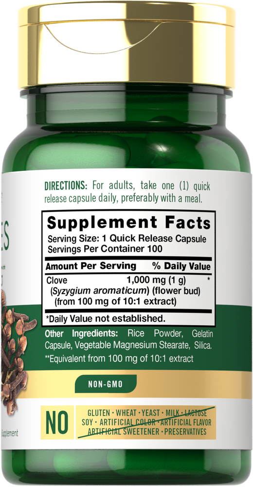 Cloves 1000mg | 100 Capsules