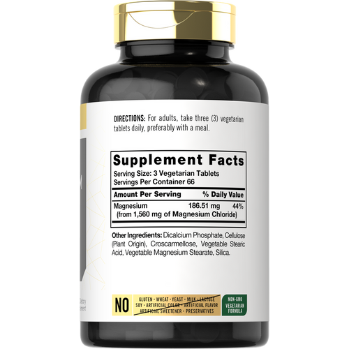 View 2 Magnesium Chloride 1560mg per serving | 200 Tablets