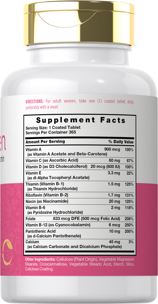 Multivitamin for Women | 365 Tablets