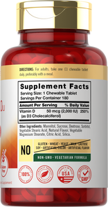 Vitamin D-3 2000IU | 180 Tablets