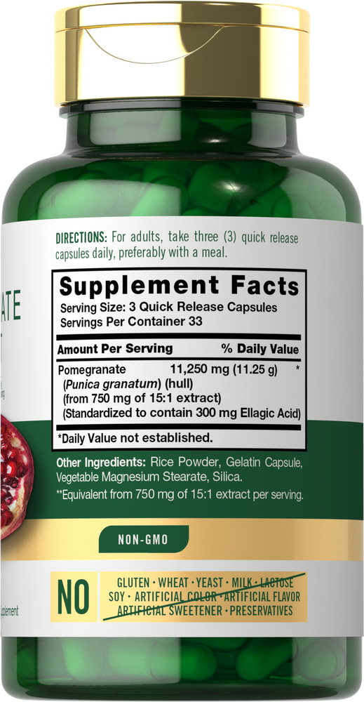 Pomegranate Extract 11250mg | 100 Capsules