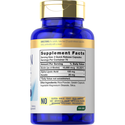 View 2 Biotin 10000mcg per serving | 150 Capsules