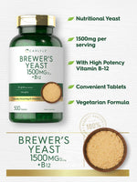 Load image into Gallery viewer, Brewers Yeast 1500mg | 500 Tablets
