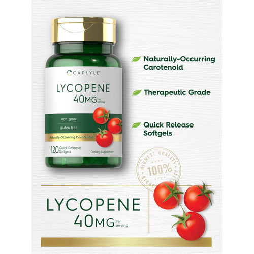 View 3 Licopeno 40mg por porção | 120 Cápsulas de Gel