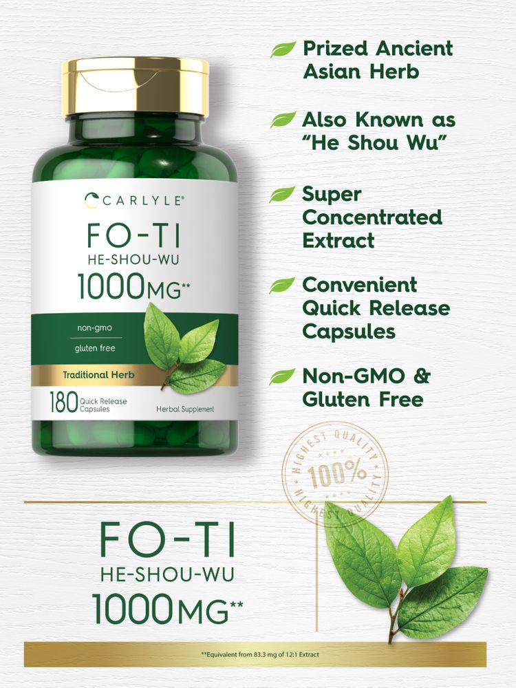 Fo-Ti Root 1000mg | 180 Capsules