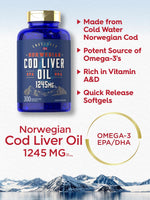 Load image into Gallery viewer, Cod Liver Oil 1245 mg | 300 Softgels
