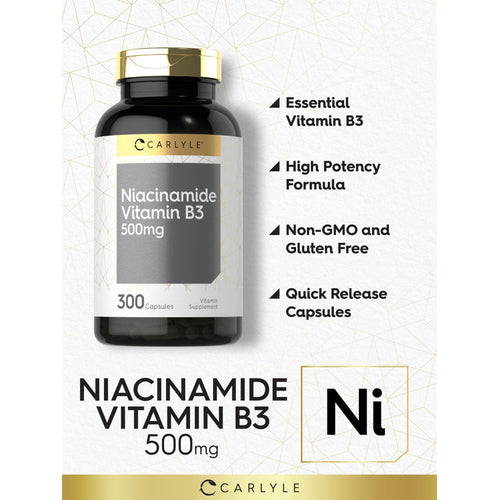 View 3 Niacinamida 500mg | 300 Cápsulas