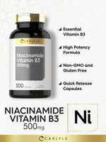 Load image into Gallery viewer, Niacinamide 500mg | 300 Capsules

