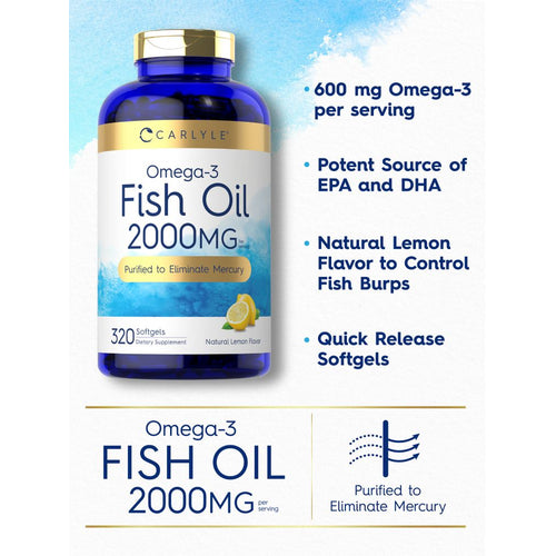 View 3 Fish Oil 2000mg per serving | 320 Softgels