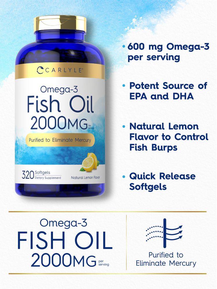 Fish Oil 2000mg per serving | 320 Softgels