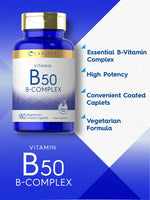 Load image into Gallery viewer, Vitamin B50 Complex | 180 Caplets
