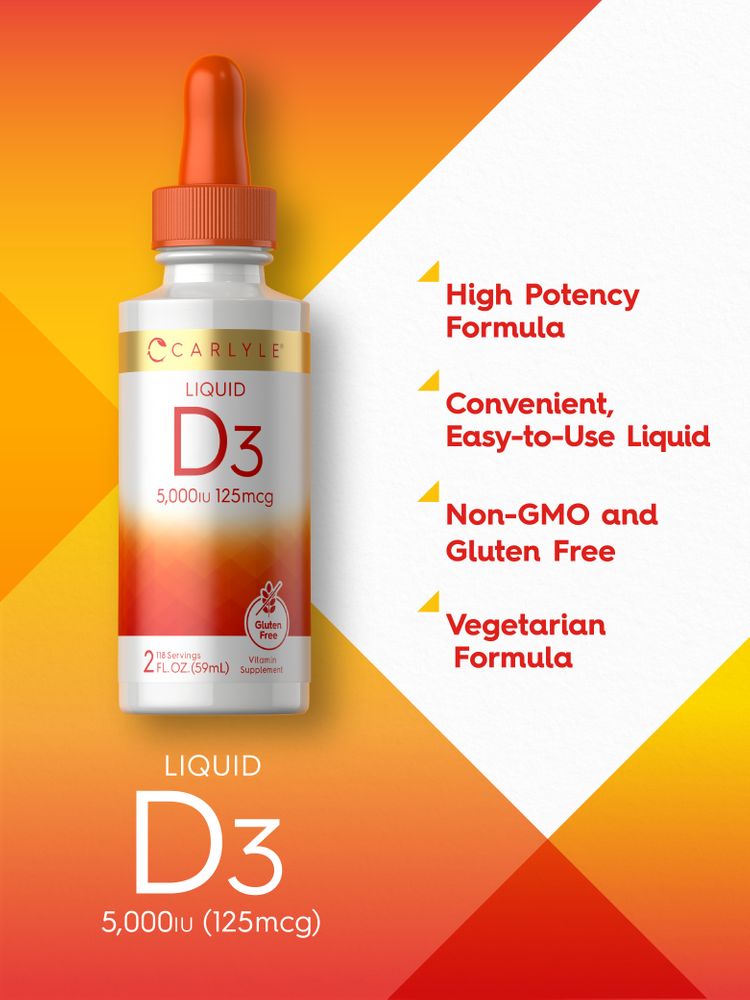 Vitamina D-3 5000IU | 2oz Liquido