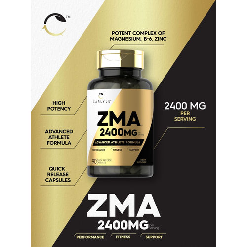 View 3 ZMA 2400 mg por porción | 90 Cápsulas