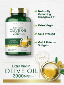 Olive Oil Supplement 2000mg | 120 Softgels