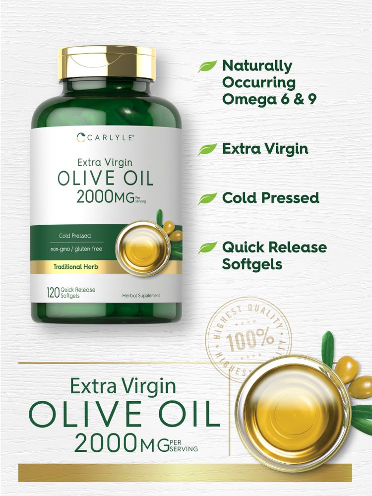 Olio d'Oliva 2000mg per dose | 120 Softgel